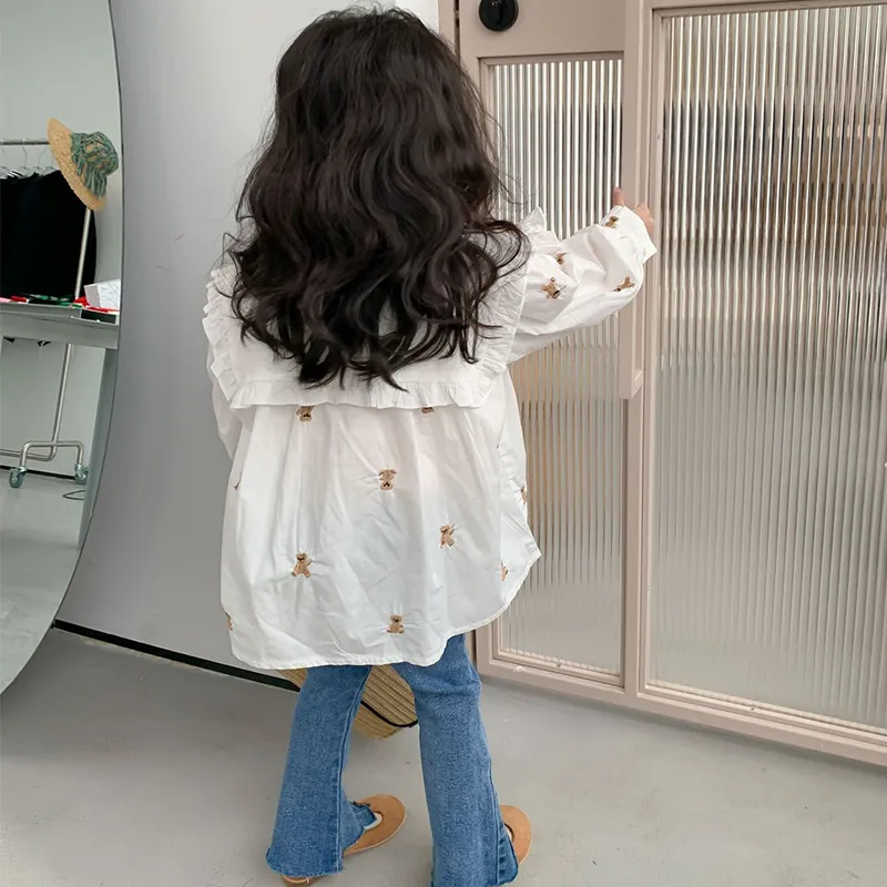 【80-140cm】 定番 ファッション 合わせやすい 無地 女の子 デニム パンタロン パンツ