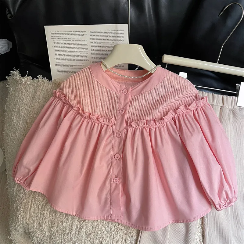 【90-140cm】単品注文 超人気！ファッション  おしゃれ  無地 女の子 Ｔシャツ/パンタロンパンツ
