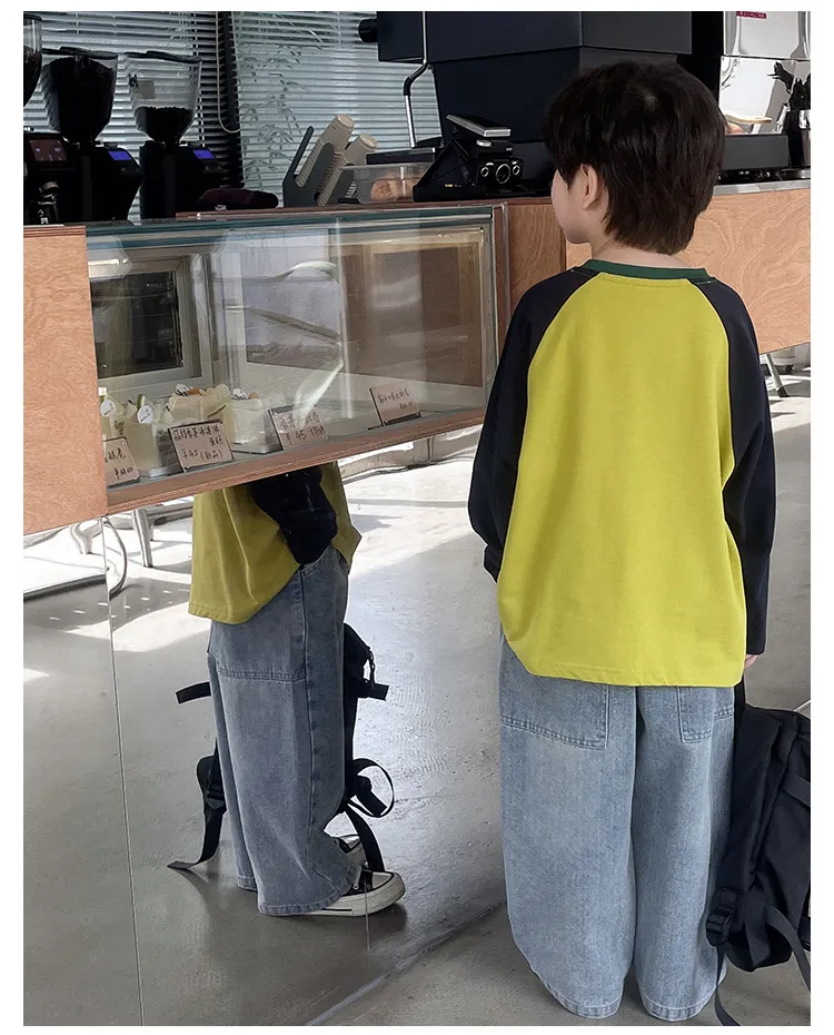 【90-150cm】かわいい　恐竜 Tシャツ 長袖 ロンT 子供服　トップス