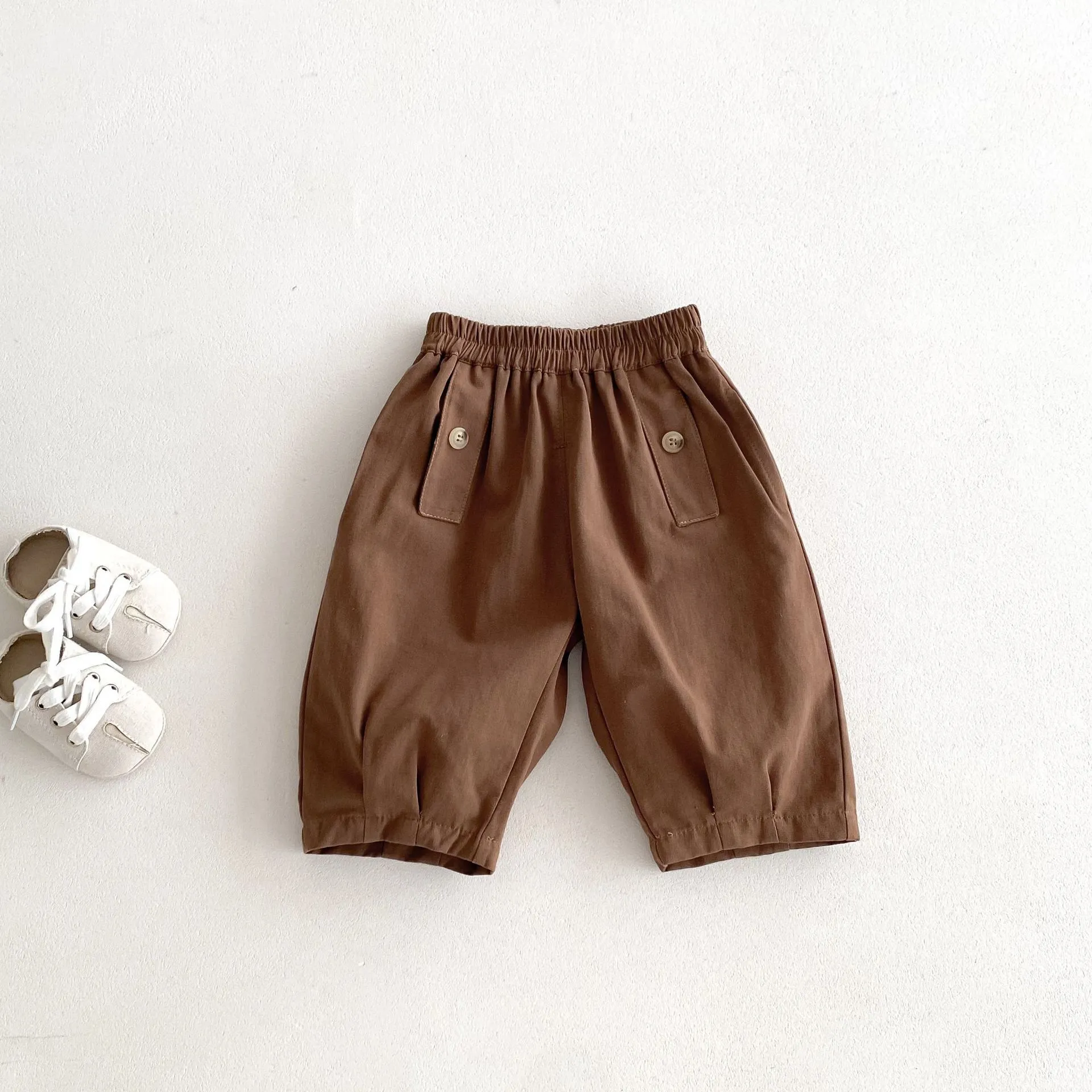 【73-120cm】 大人気 定番 ファッション  カジュアル 合わせやすい  無地 男の子 パンツ