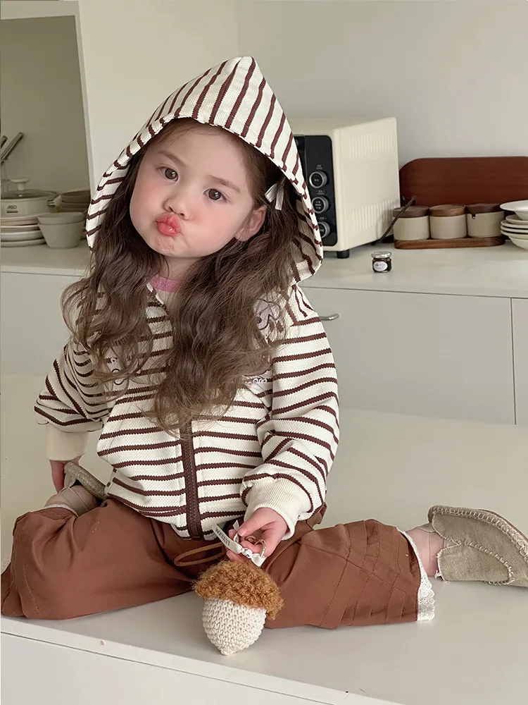【80-130cm】特別なデザイン 可愛い 着心地良い オシャレ フード付き 女の子 アウター