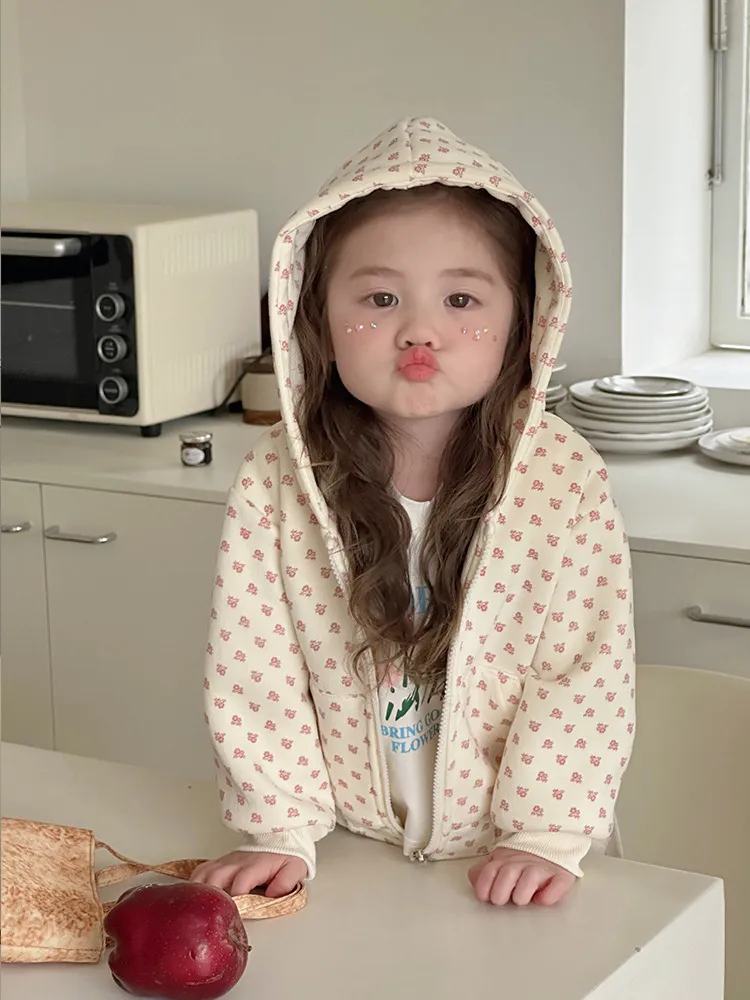 【80-130cm】特別なデザイン 可愛い 着心地良い オシャレ フード付き 女の子 アウター
