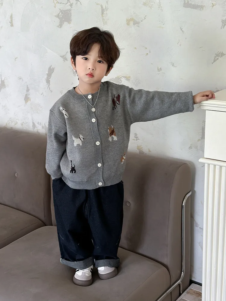 【90-150cm】大人気 カジュアル ファッション  定番 カートゥーン 男の子 カーディガン