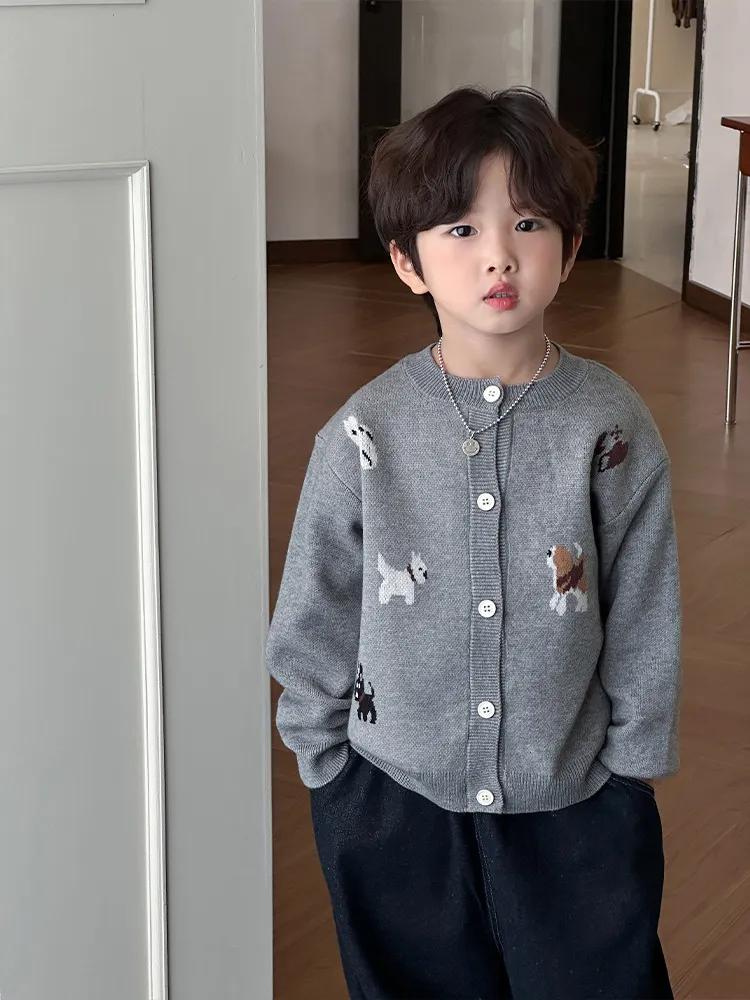 【90-150cm】大人気 カジュアル ファッション  定番 カートゥーン 男の子 カーディガン