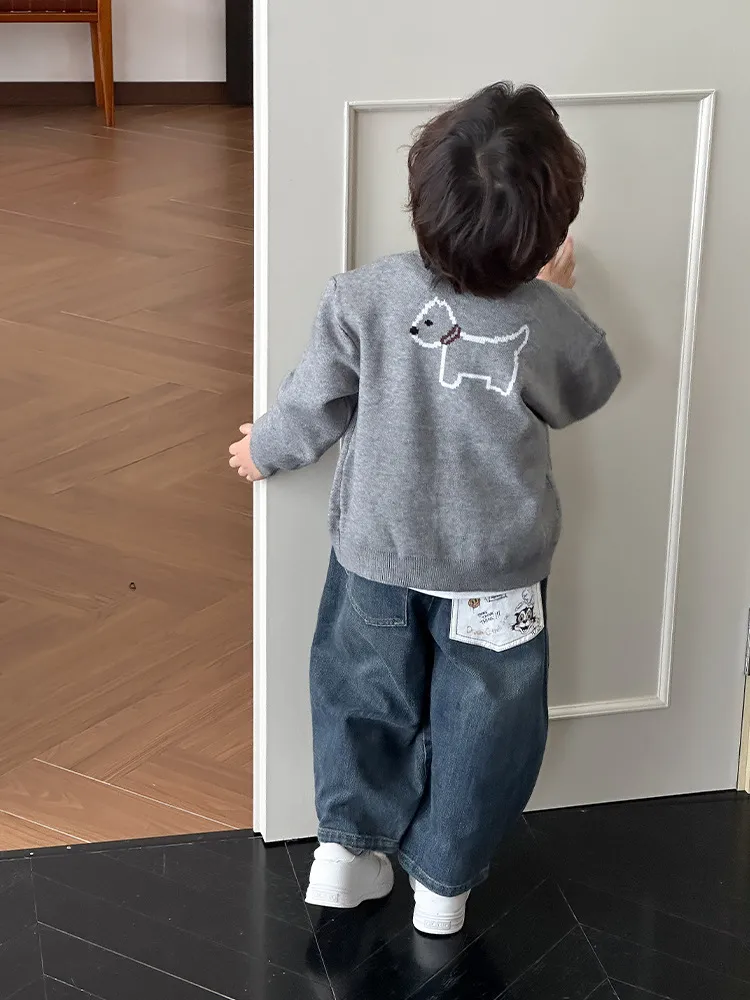 【90-150cm】大人気 カジュアル ファッション  定番 カートゥーン 男の子 カーディガン