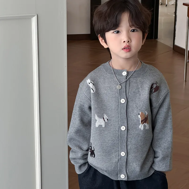 【90-150cm】大人気 カジュアル ファッション  定番 カートゥーン 男の子 カーディガン