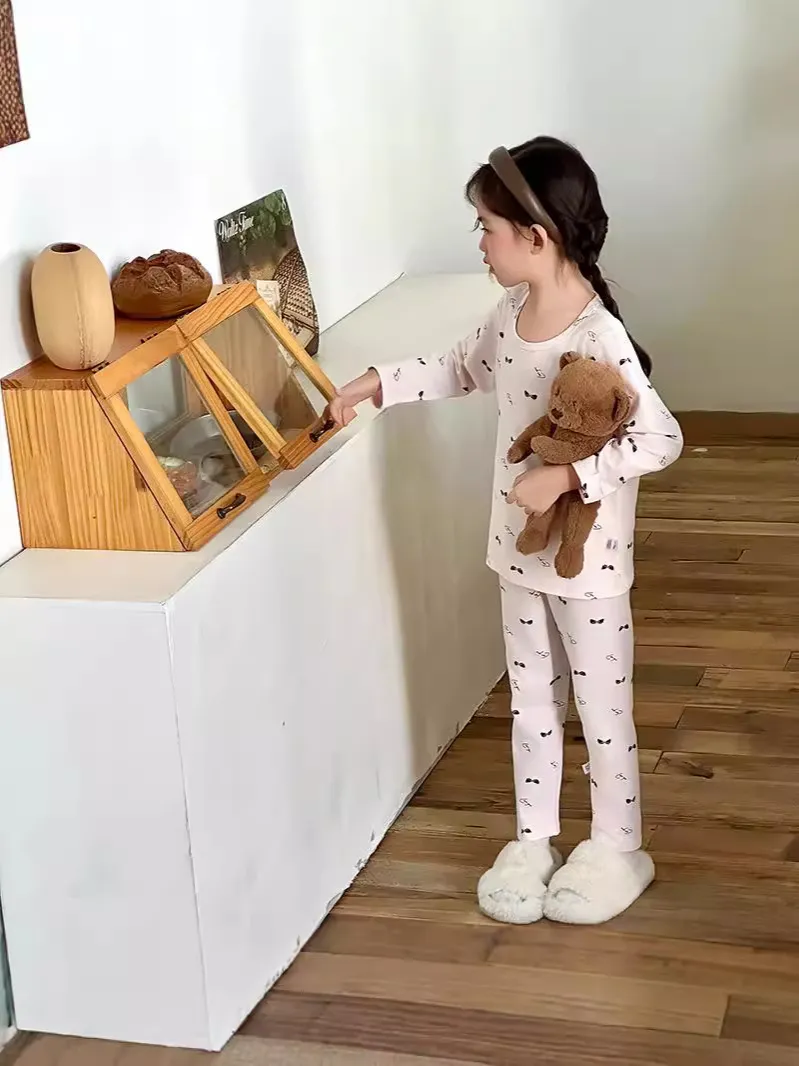 【80-160cm】SNS映えなキュートな柄 優しい肌触りにうっとり夢心地気分 キッズ パジャマ 上下セット セットアップ