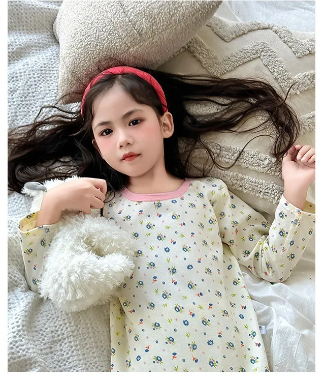 【80-160cm】SNS映えなキュートな柄 優しい肌触りにうっとり夢心地気分 キッズ パジャマ 上下セット セットアップ