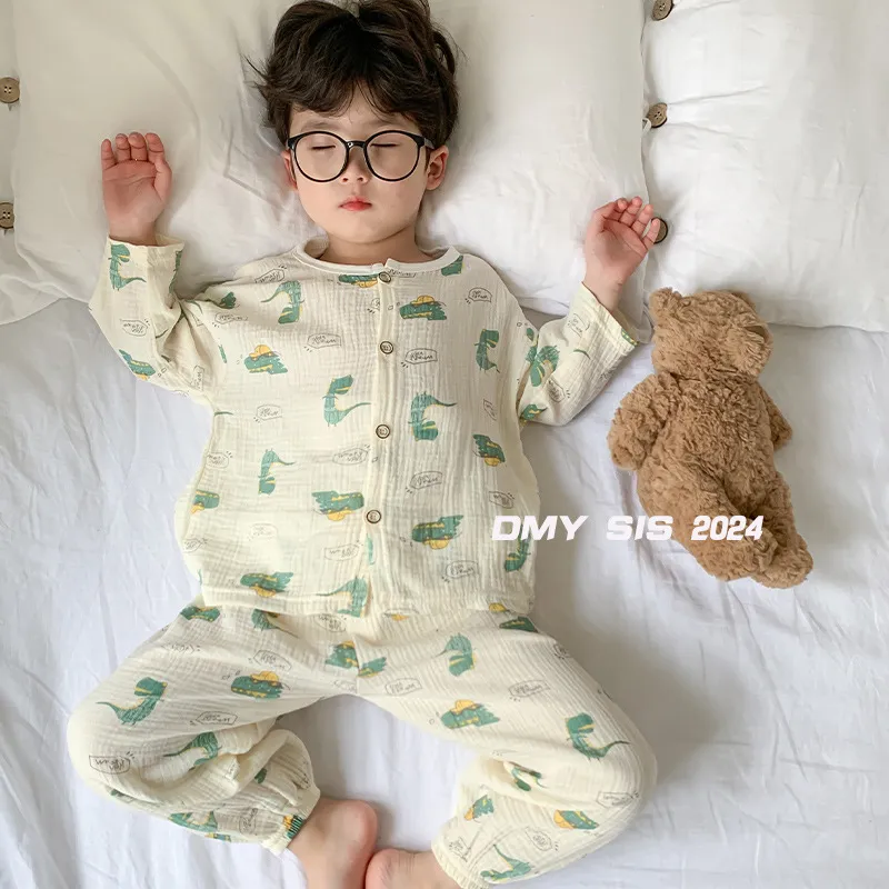 【100-150cm】子供パジャマ ベビー キッズ ボタンパジャマ 長袖 男の子 女の子 ルームウェア お泊り 子供服 綿100% 前開き