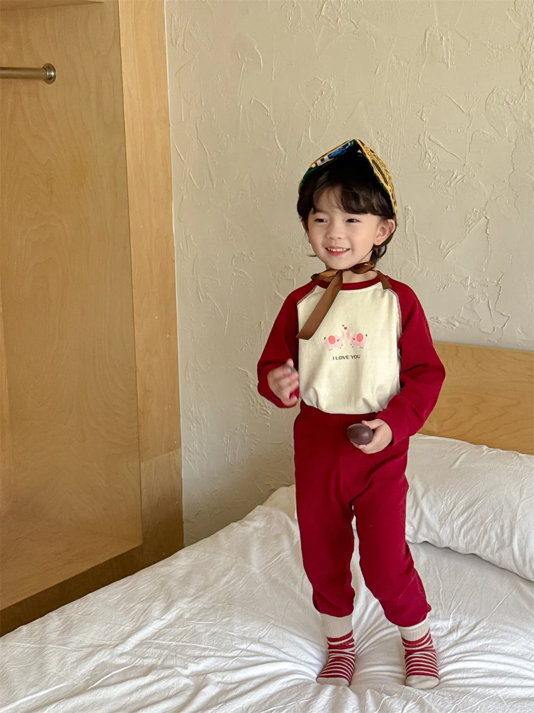 【90-150cm】絶対後悔しない シンプル 可愛い カートゥーン 4色選べる 男女限らず パジャマ
