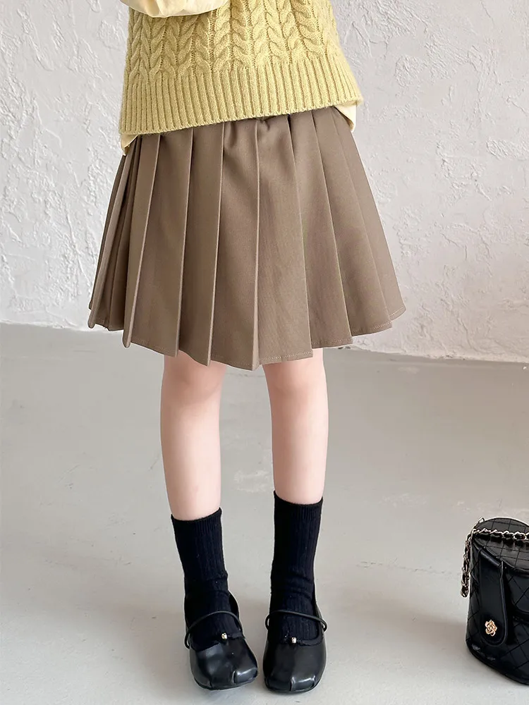 【90-140cm】今季大注目 シンプル きれいめ 可愛い 合わせやすい 履きやすい プリーツスカート