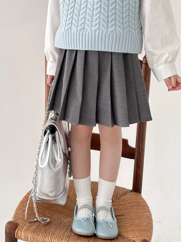 【90-140cm】今季大注目 シンプル きれいめ 可愛い 合わせやすい 履きやすい プリーツスカート
