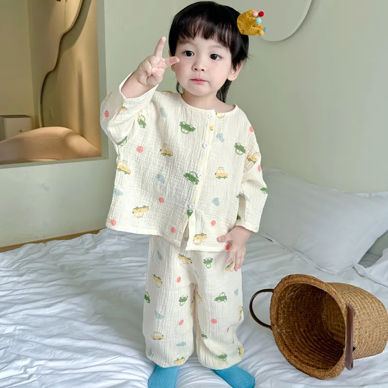 【80-120cm】人気商品 超可愛い 肌触りがソフト カートゥーン 男女限らず パジャマセット