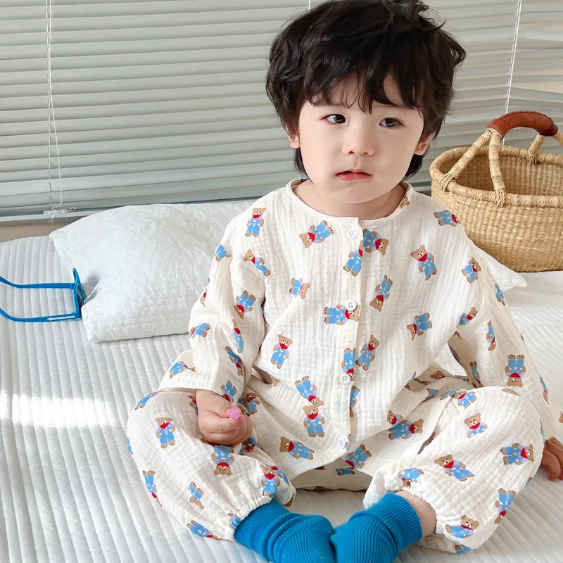 【80-120cm】人気商品 超可愛い 肌触りがソフト カートゥーン 男女限らず パジャマセット