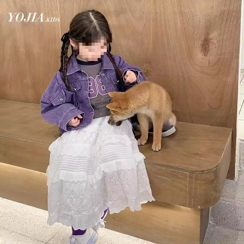 【100-160cm】合わせやすい 特別なデザイン  ガーリッシュ ファッション 無地  女の子 スカート