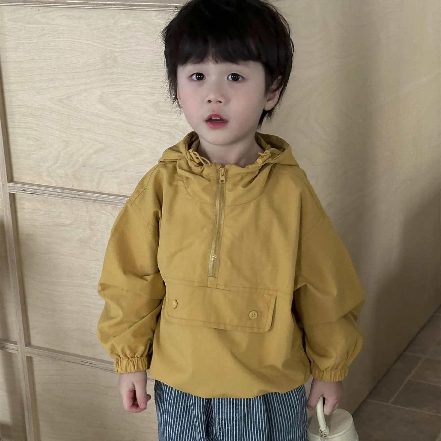 【90-140cm】絶対欲しい 超人気商品 特別なデザイン シンプル カジュアル フード付き アウター