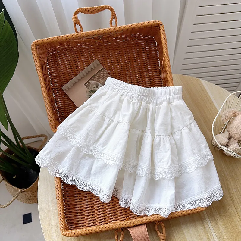 【90-140cm】フリルティアードのシルエットが可愛らしいスカート ウエストゴム 子供服 女の子