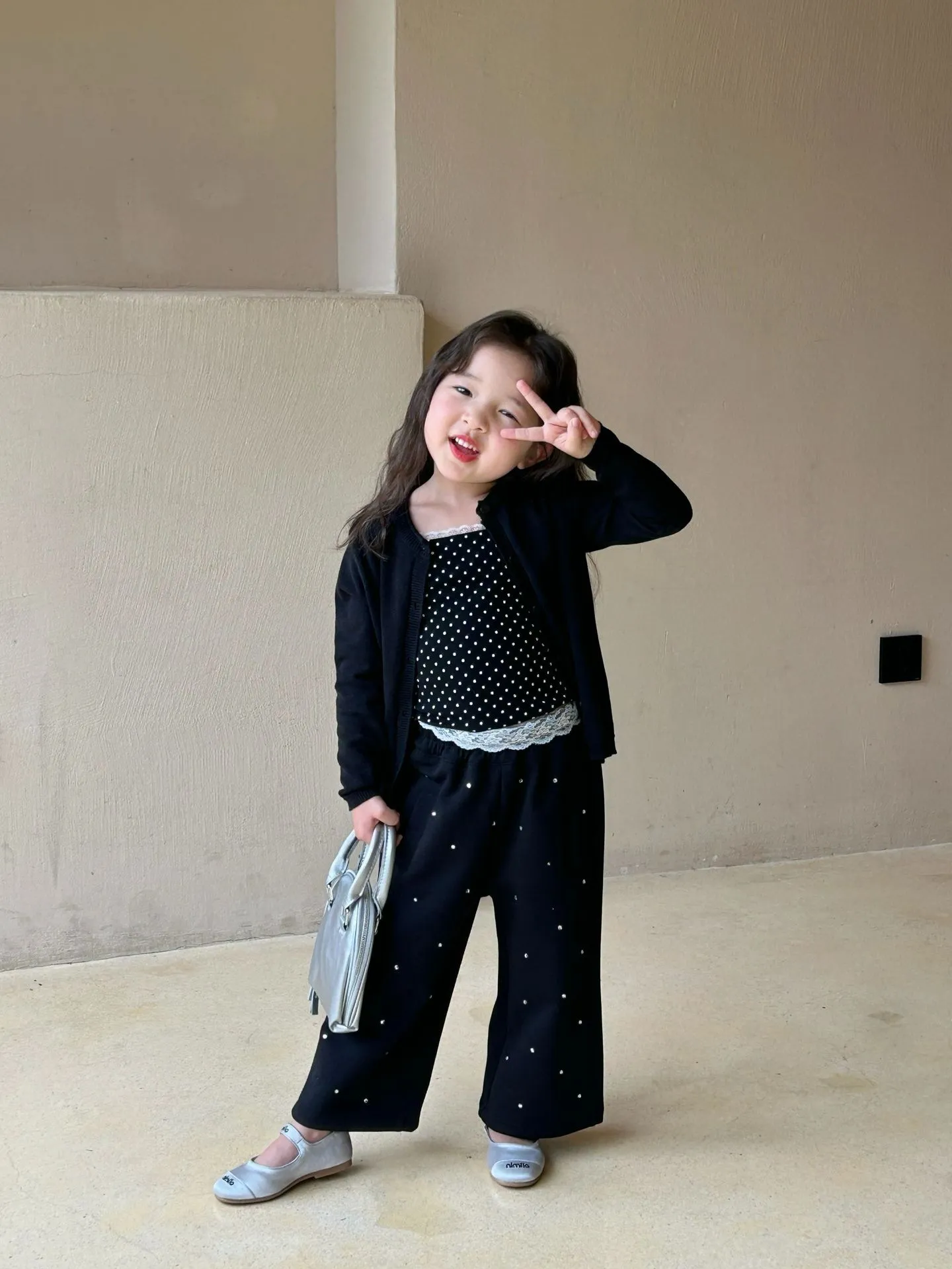 【90-140cm】カジュアル バラ売り コート+インナー+ 長ズボン セットアップ 三点セット 子供服 女の子