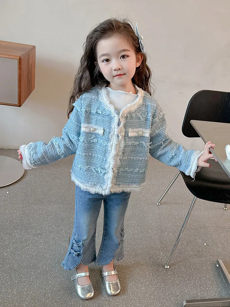 【90-140cm】高級感のある きれいめ スウィート 合わせやすい トレンド 女の子 アウター