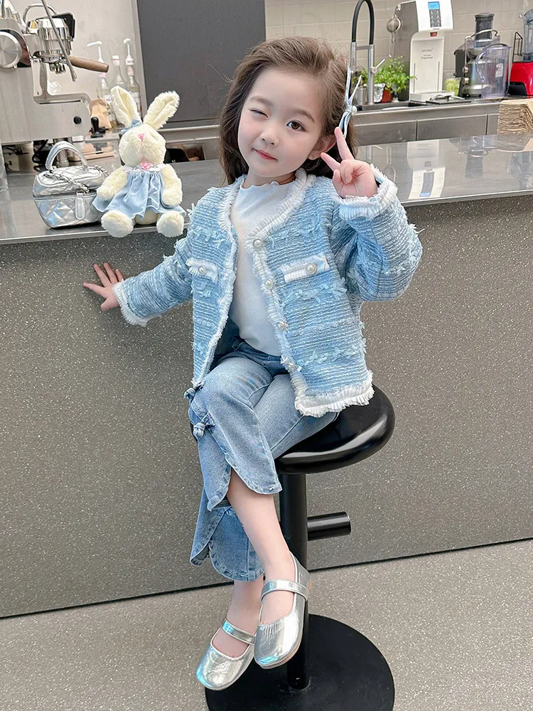 【90-140cm】高級感のある きれいめ スウィート 合わせやすい トレンド 女の子 アウター