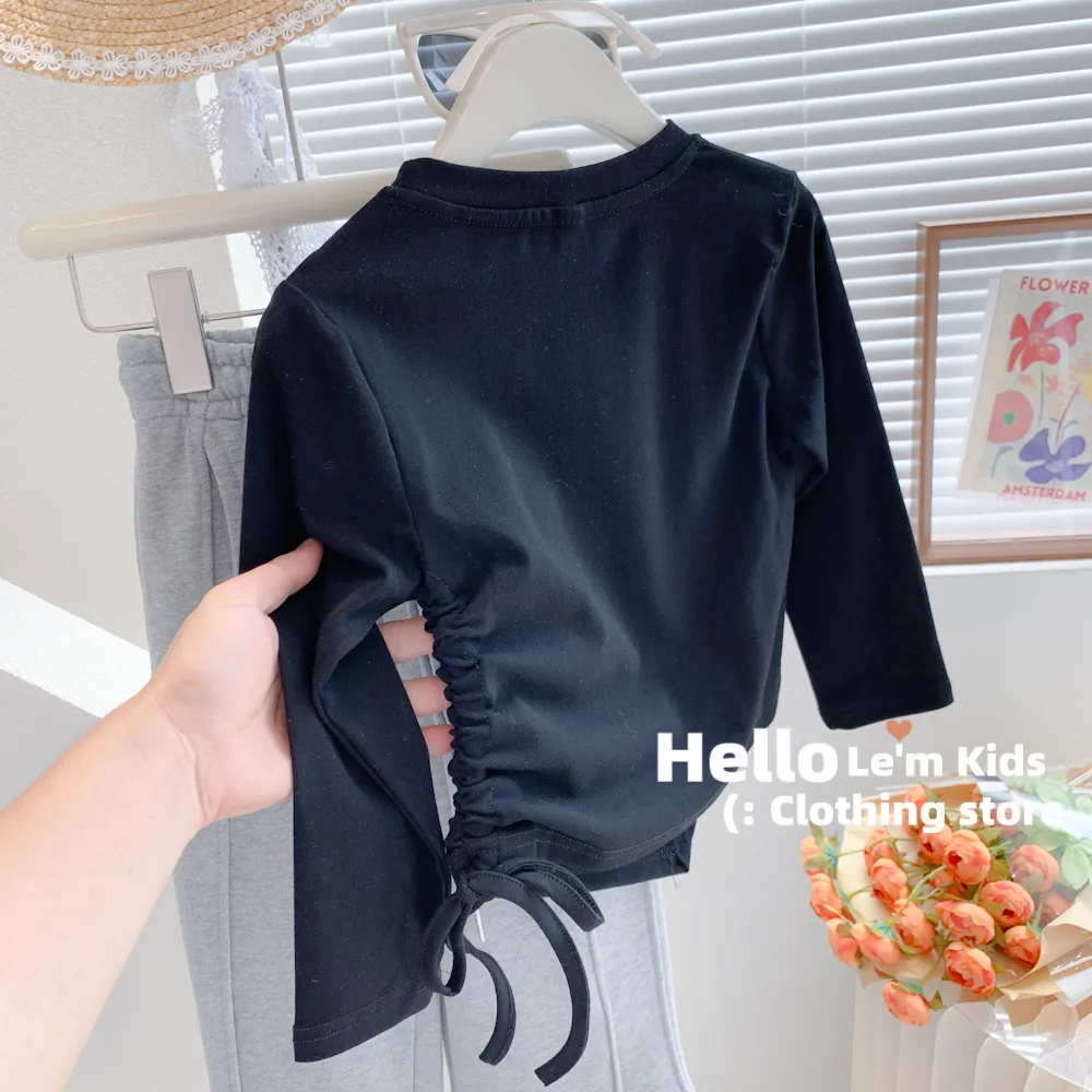 【80-130cm】特別なデザイン おしゃれ カジュアル 日常 合わせやすい  女の子 長袖 Ｔシャツ