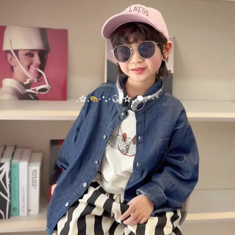 【90-140cm】大人気 絶対欲しい  カジュアル  カッコイイ  おしゃれ  男の子 デニム アウター