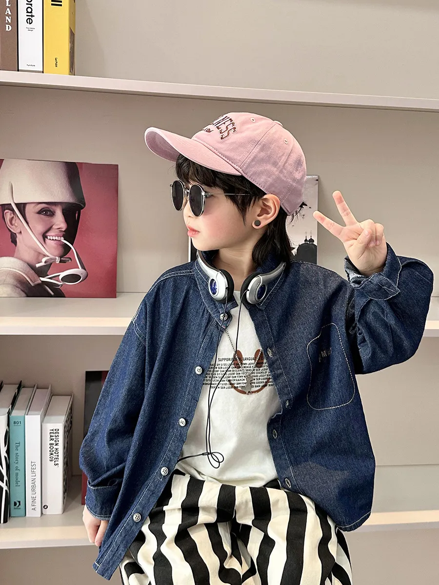 【90-140cm】大人気 絶対欲しい カジュアル カッコイイ おしゃれ 男の子 デニム アウター