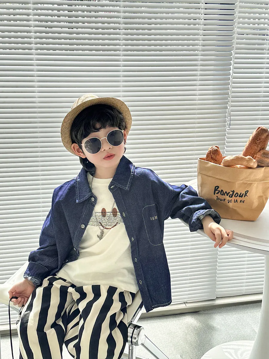 【90-140cm】大人気 絶対欲しい カジュアル カッコイイ おしゃれ 男の子 デニム アウター