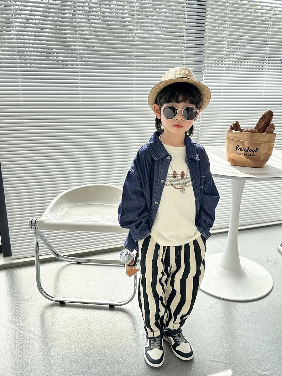 【90-140cm】大人気 絶対欲しい カジュアル カッコイイ おしゃれ 男の子 デニム アウター