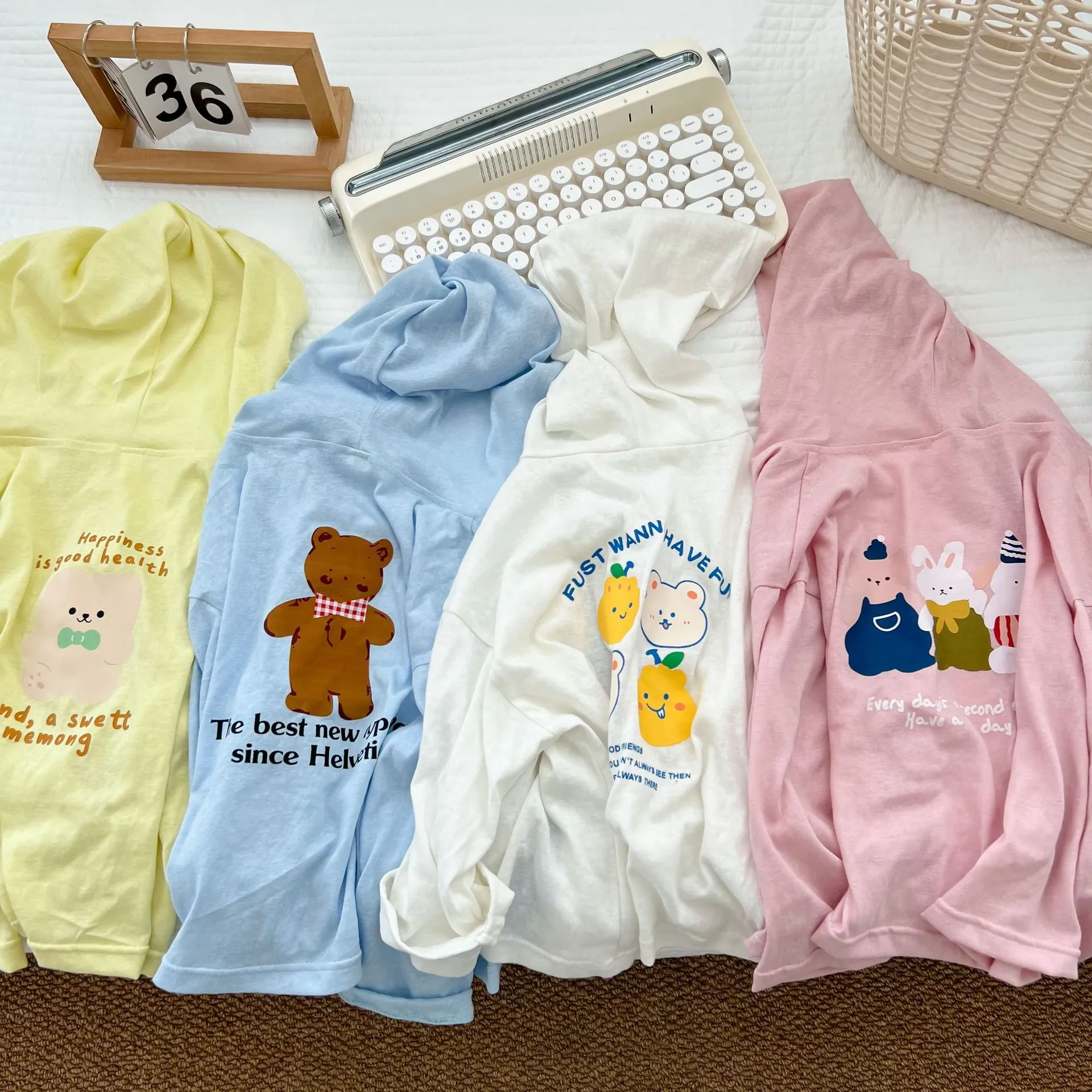 【90-140cm】超人気商品 かわいい 着やすい UVカット フード付き アウター