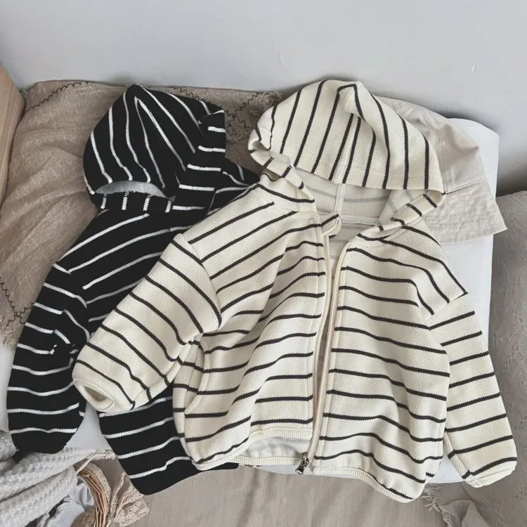 【90-130cm】おしゃれ シンプル 合わせやすい ボーダー柄 トップス 子供服 お普段着 キッズ