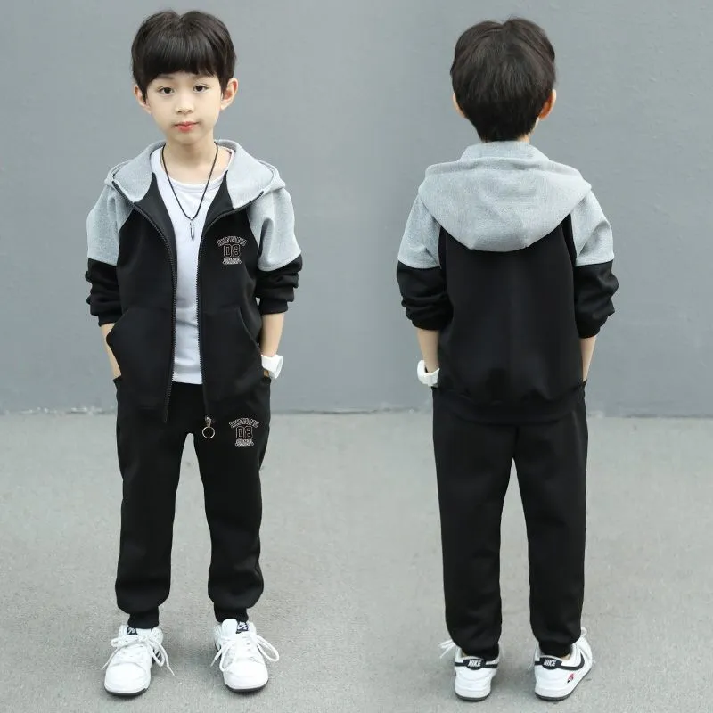 【120-160cm】二点セット 合わせやすい かっこいい ファッション 男の子 セットアップ