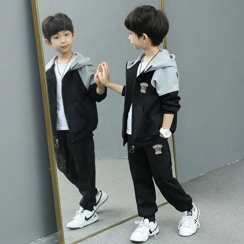 【120-160cm】二点セット 合わせやすい かっこいい ファッション 男の子 セットアップ