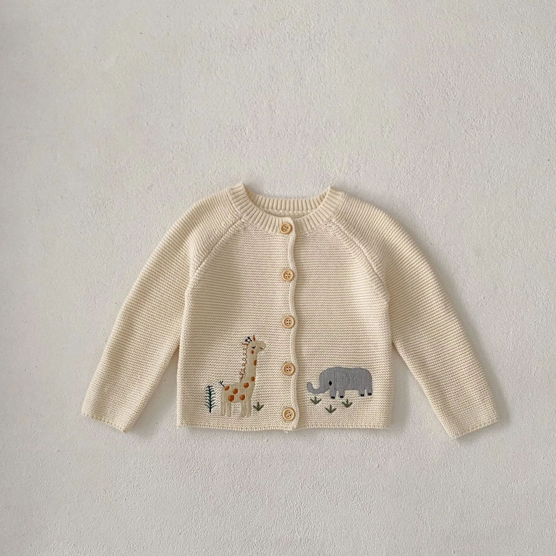 【66-100cm】可愛い ジュニア 子ども セーター カーディガン オシャレ 前開き ベビー 赤ちゃん