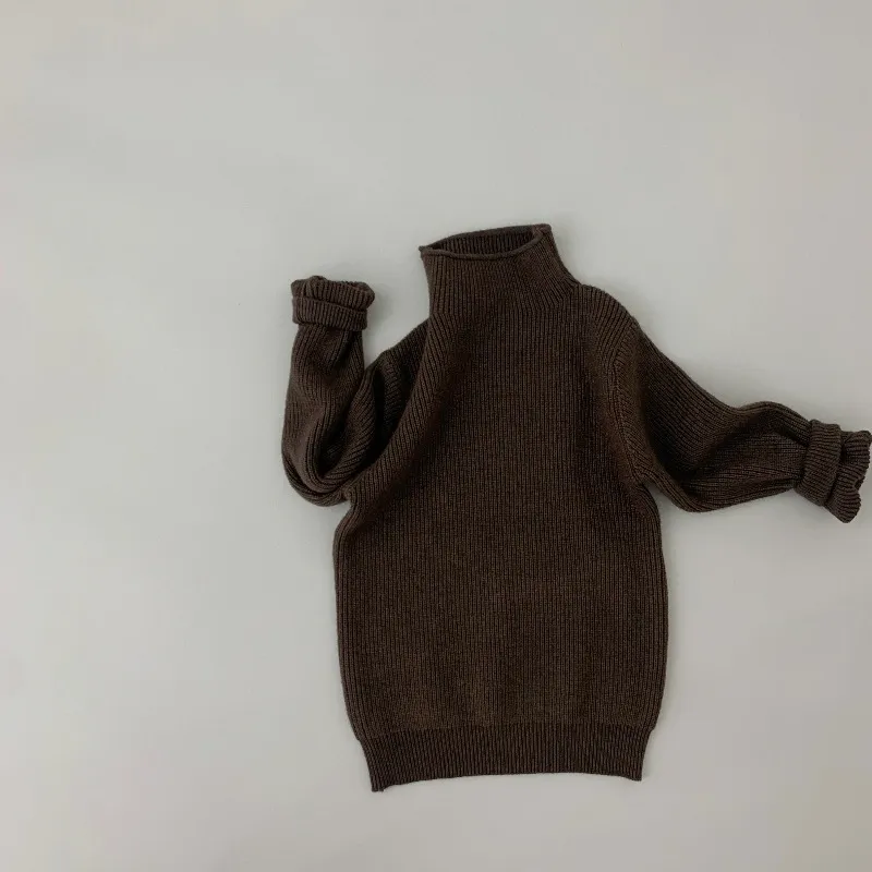 【80-130cm】超絶可愛いクハイネックセーター 男女問わずに可愛く着用 ニットセーター 子供服