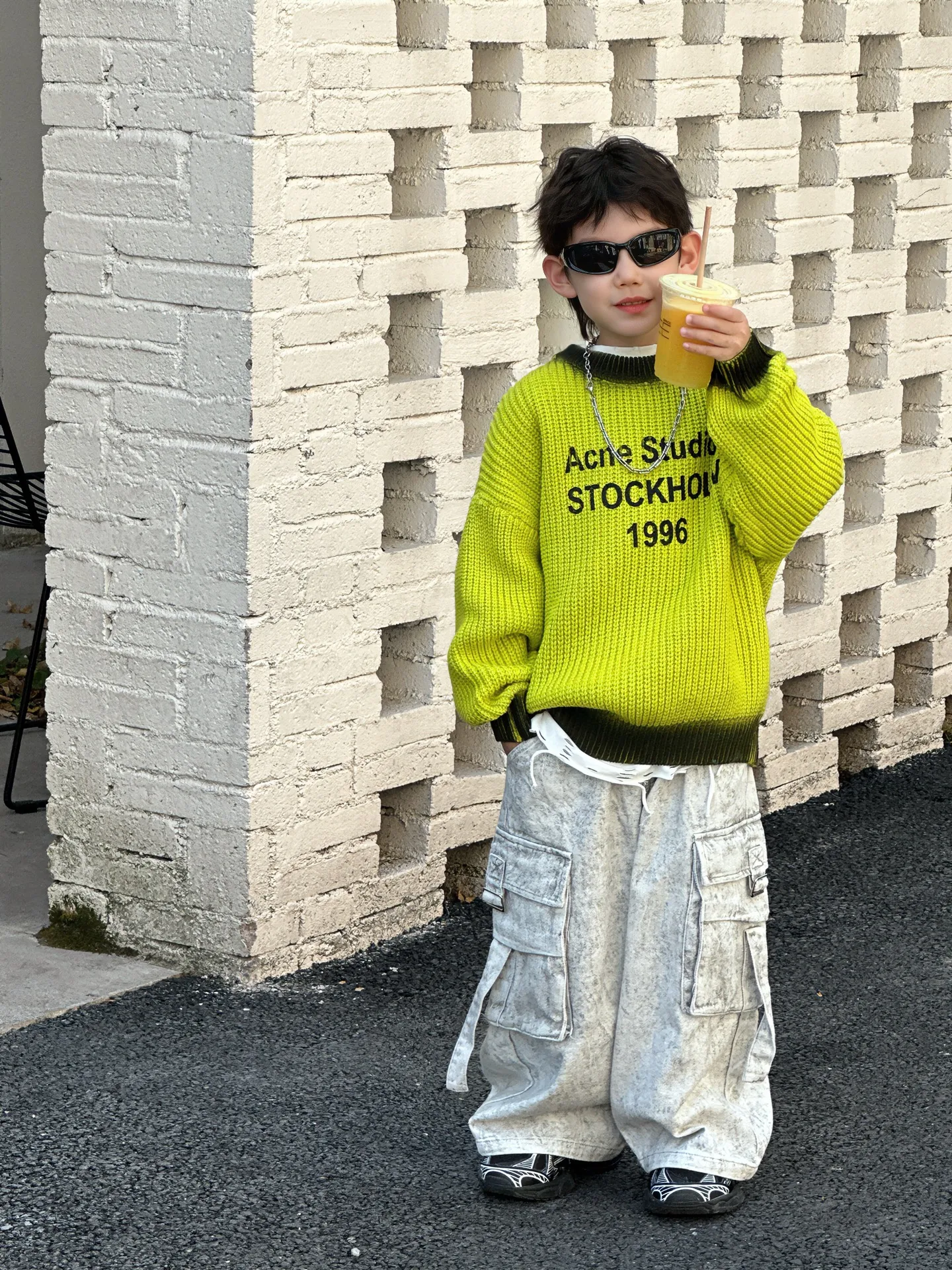 【90-150cm】 ファッショ ボーイズ おしゃれ キッズセーター 長袖 トップス 男の子
