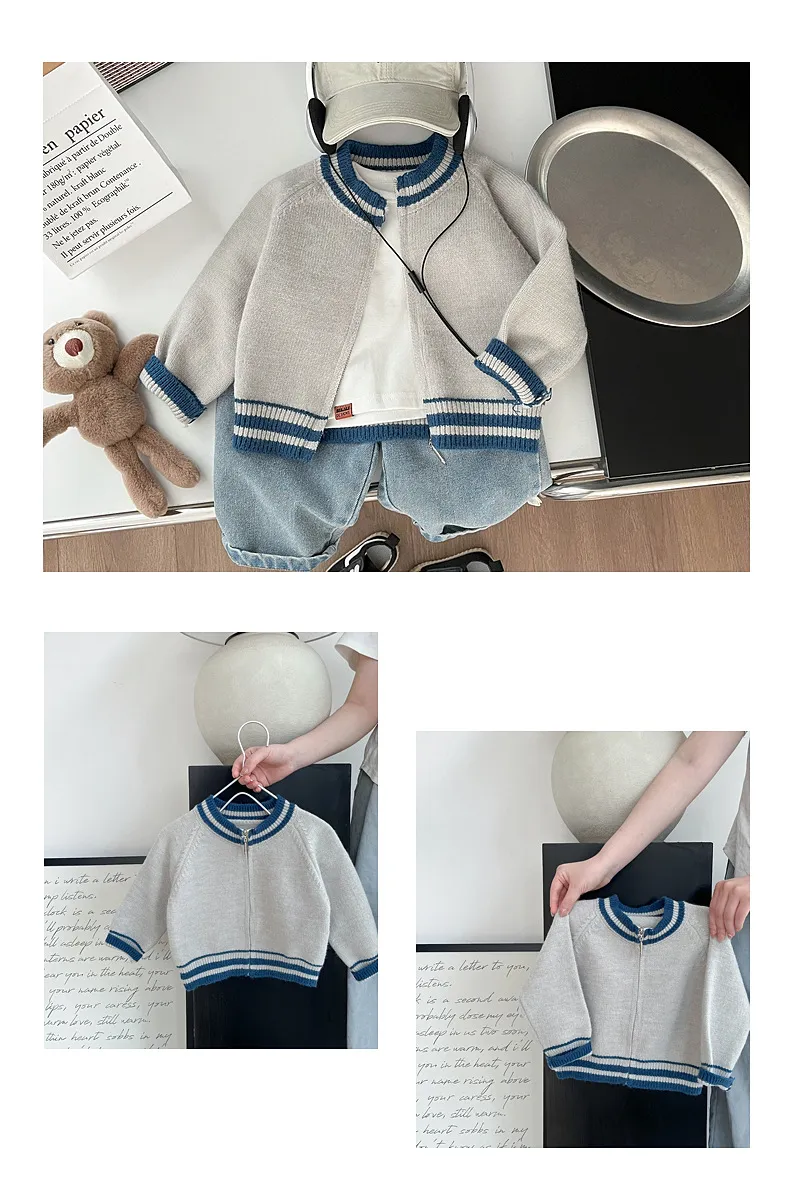 【66-100cm】 ファッション カジュアル かわいい 動きやすい ニット セーター/ズボン