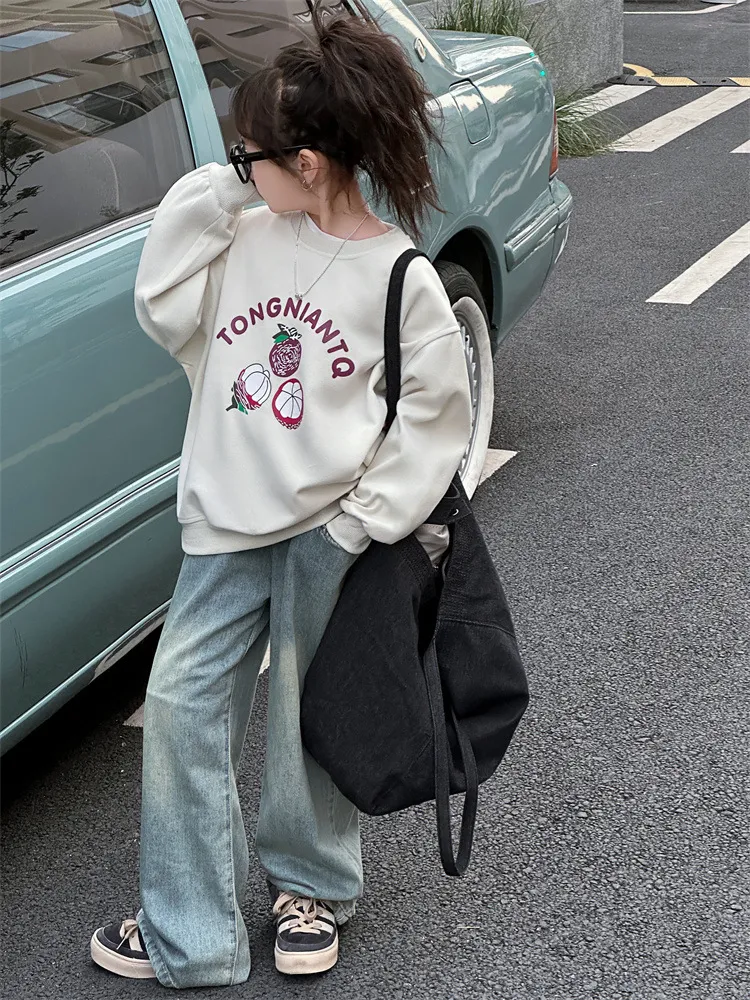 【120-170cm】人気商品 売れ筋  合わせやすい  ins風  カジュアル  カートゥーン  女の子  トレーナー