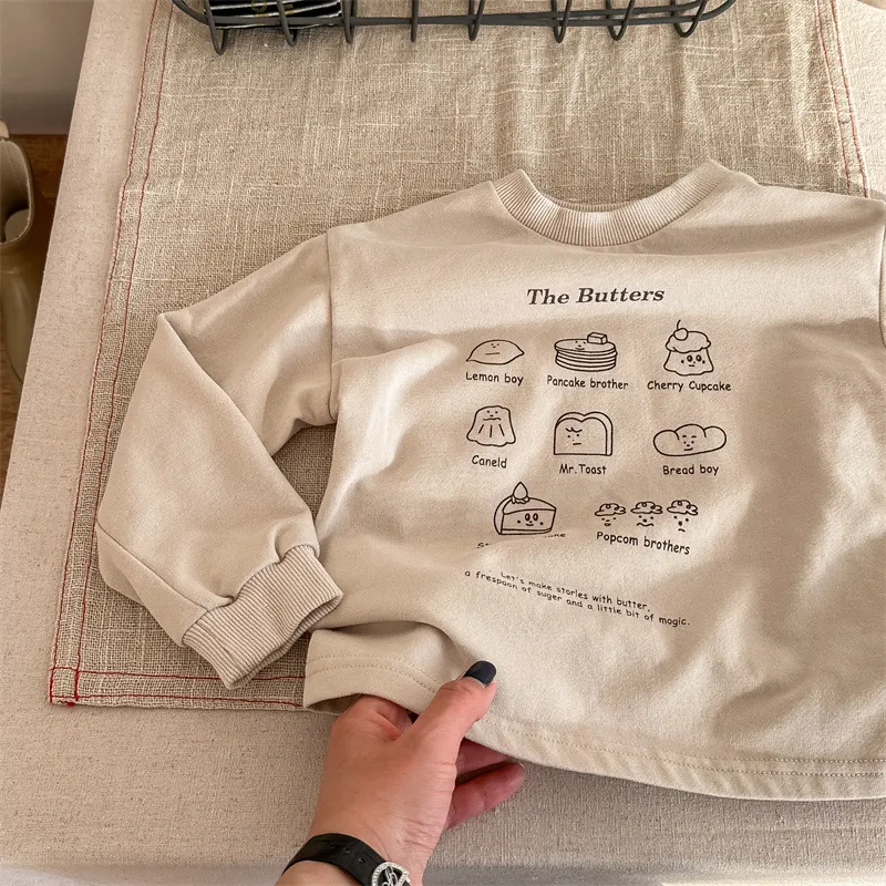 【80-130cm】売れ筋  合わせやすい カジュアル アルファベット カートゥーン 可愛い  女の子 長袖 Ｔシャツ