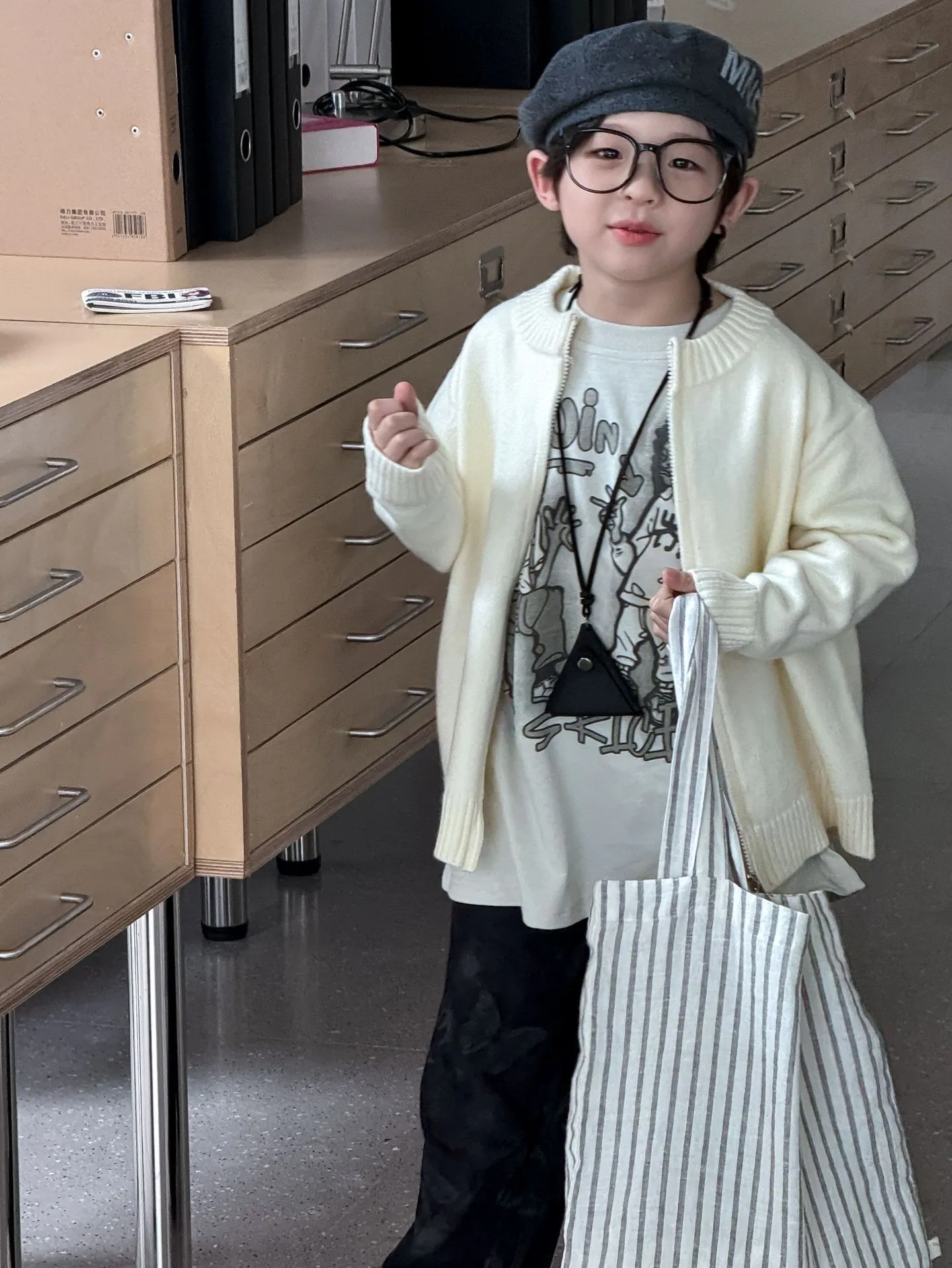 【90-140cm】キッズ ファッション  男の子  ジッパー ニットカーディガン  セーター トップス 子供服