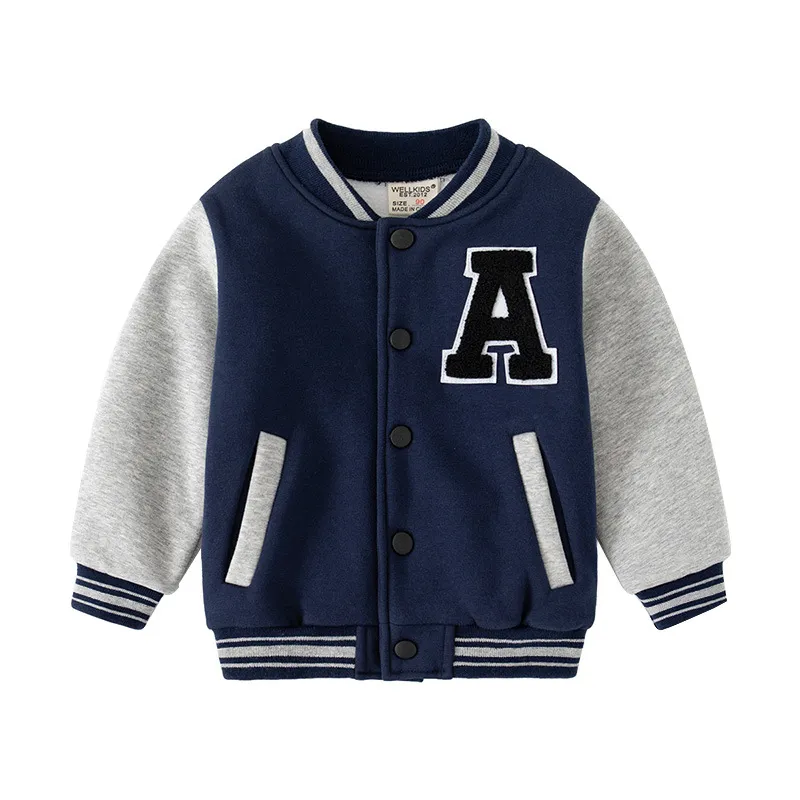【90-130cm】絶対見逃さないで 定番 カジュアル 学園風 合わせやすい クール 男の子 アウター ジャケット