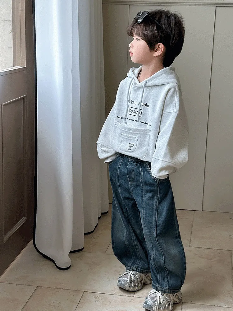 【90-150cm】絶対欲しい！トレンド 着心地良い 合わせやすい フード付き パーカー