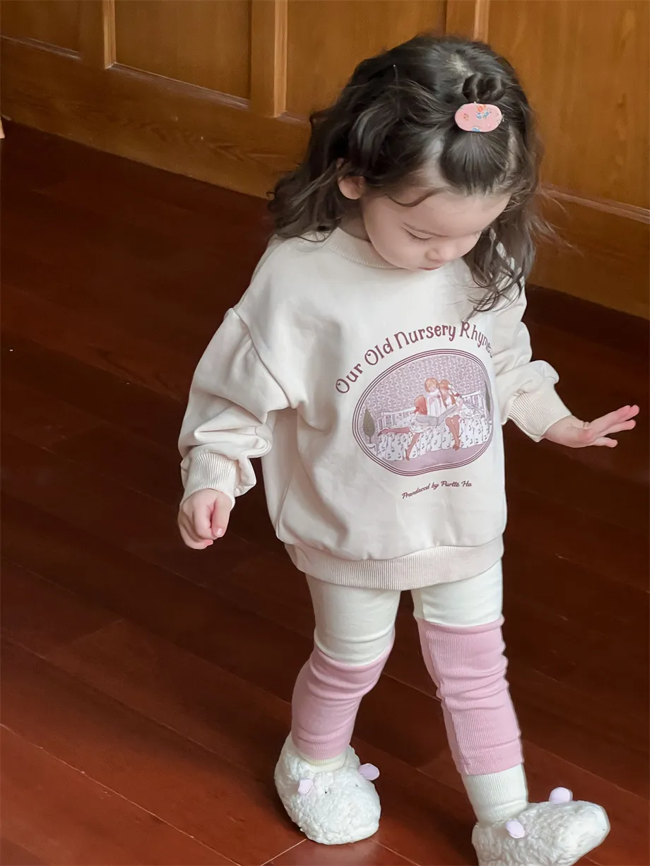 【73-100cm】人気上昇中 可愛い 合わせやすい カートゥーン 単品注文 トレーナー/レギンス