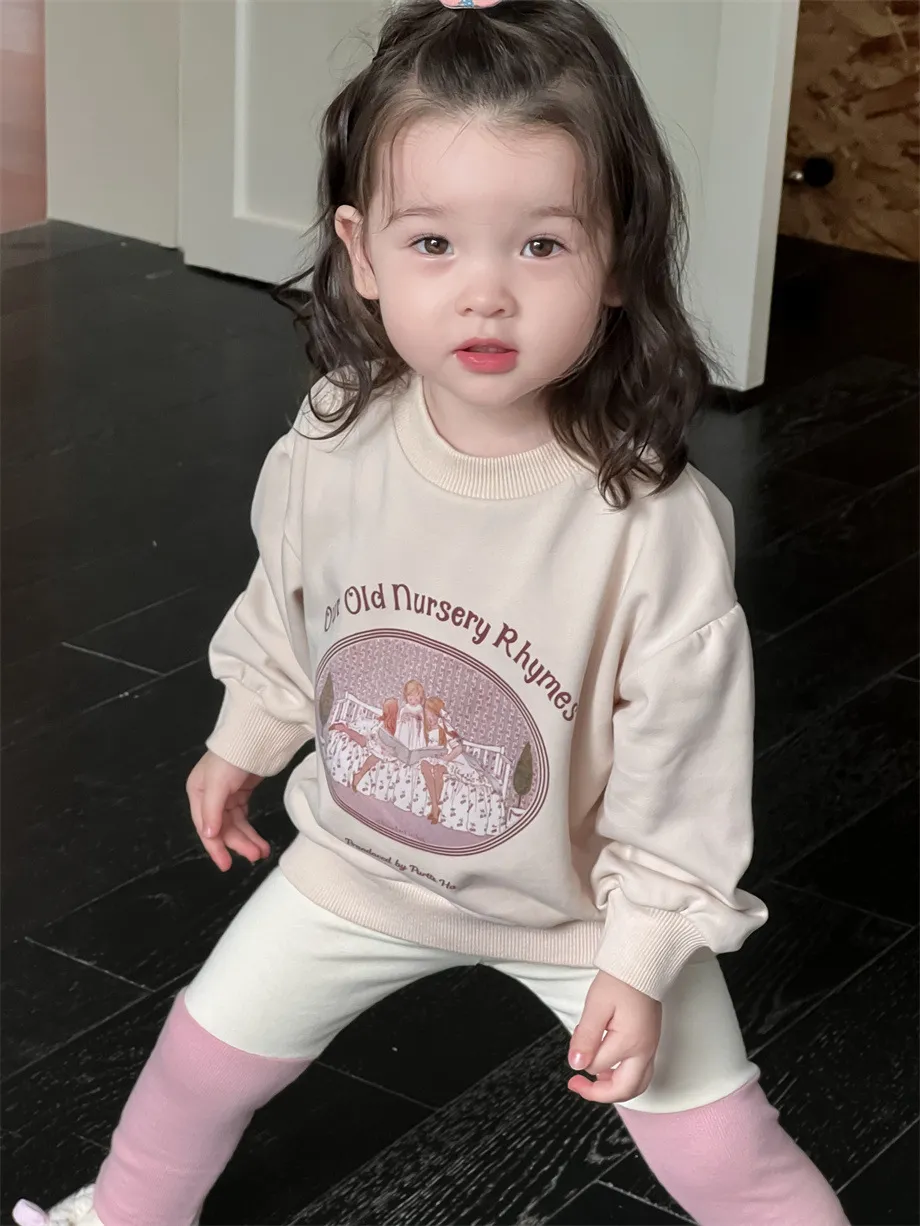 【73-100cm】人気上昇中 可愛い 合わせやすい カートゥーン 単品注文 トレーナー/レギンス