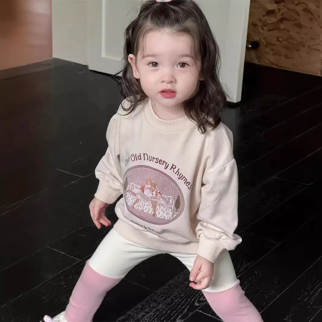 【73-100cm】人気上昇中 可愛い 合わせやすい カートゥーン 単品注文 トレーナー/レギンス