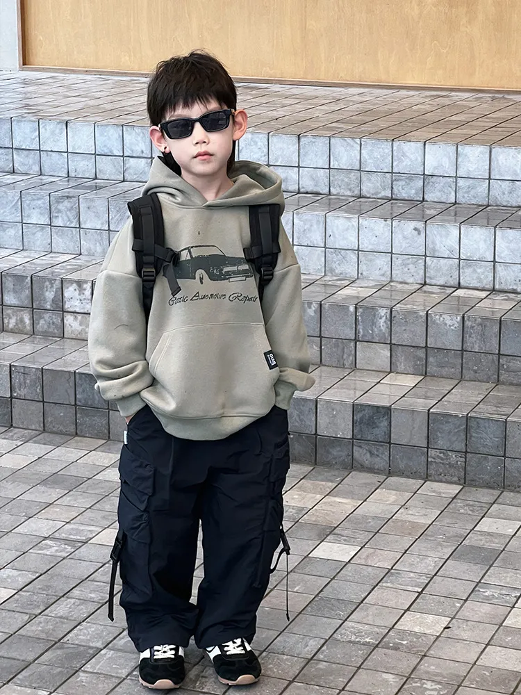 【100-150cm】大人気 毎日着たくなる ファッション カートゥーン 合わせやすい 男の子 パーカー