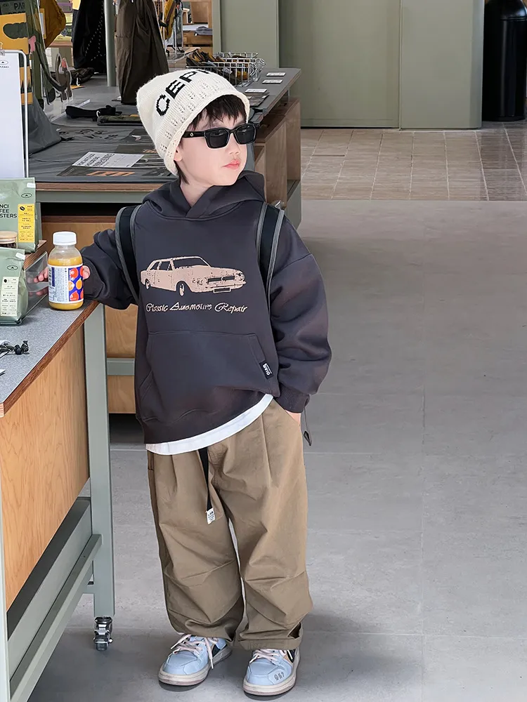 【100-150cm】大人気 毎日着たくなる ファッション カートゥーン 合わせやすい 男の子 パーカー