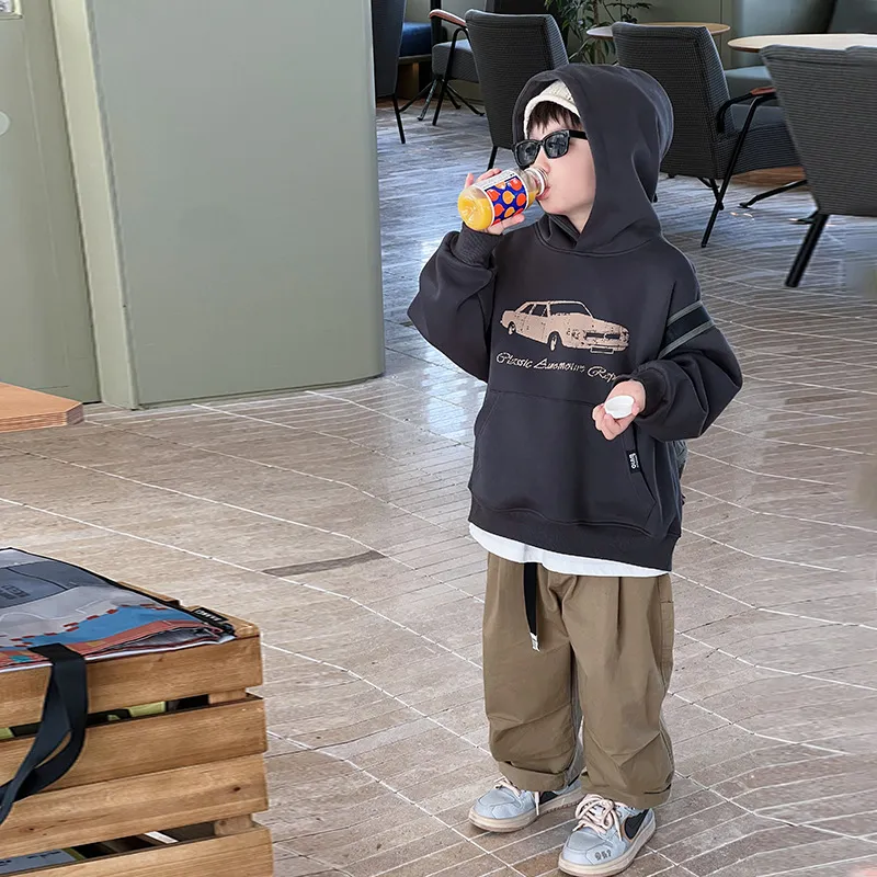【100-150cm】大人気 毎日着たくなる ファッション カートゥーン 合わせやすい 男の子 パーカー