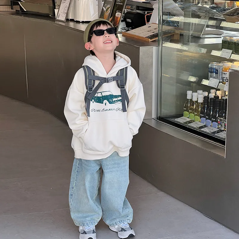 【100-150cm】大人気 毎日着たくなる ファッション カートゥーン 合わせやすい 男の子 パーカー