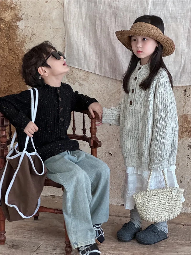 【90-140cm】人気商品 毎日着たくなる ファッション シンプル 合わせやすい セーター